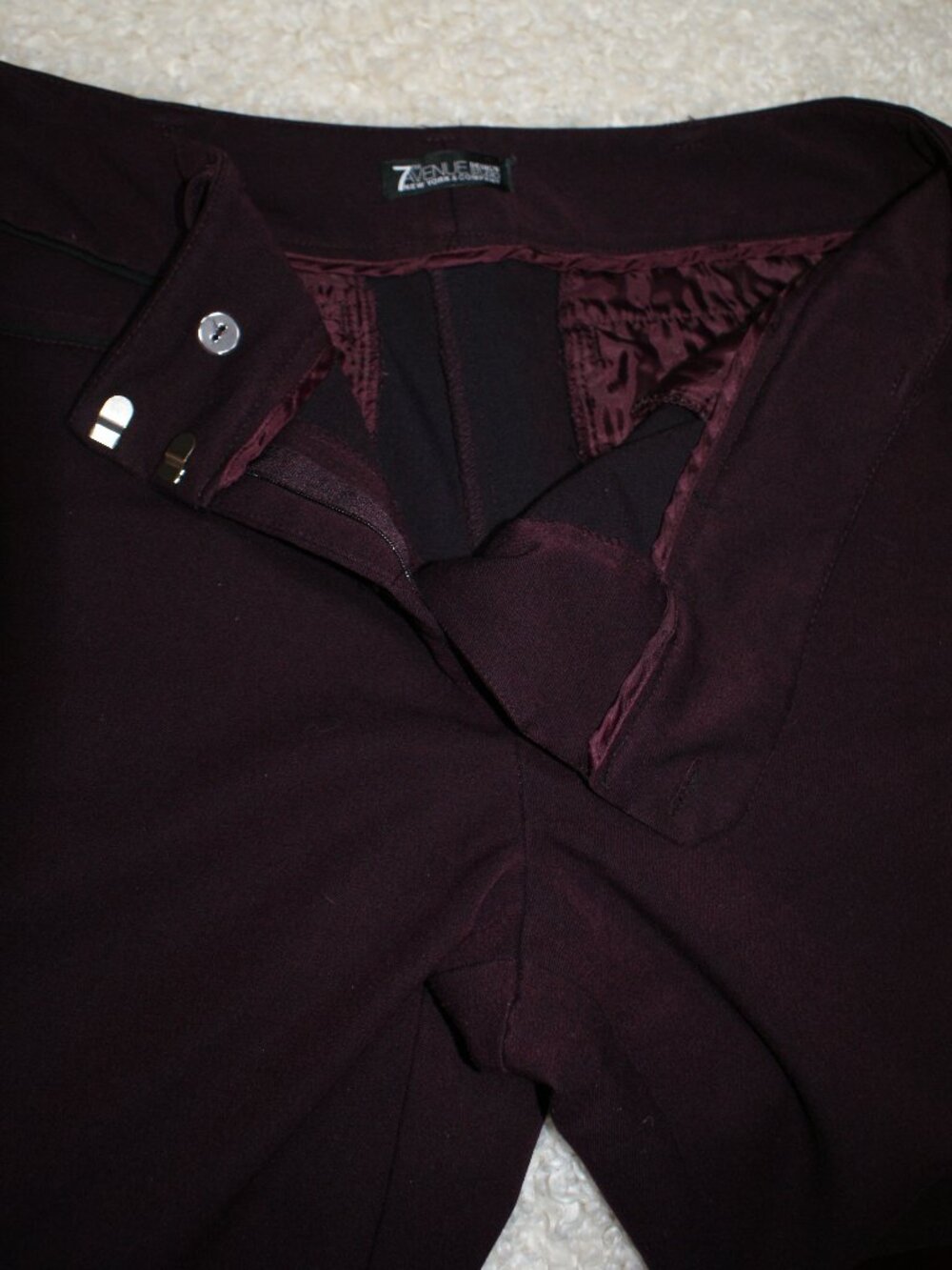 NY&CO 7th Avenue Design - Maroon/Plum Trouser - 14 TALL - LIKE NEW